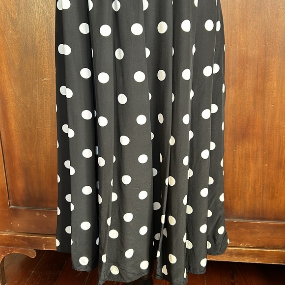 Vintage Silk Polka Dot Skirt 4 - Picture 4 of 11
